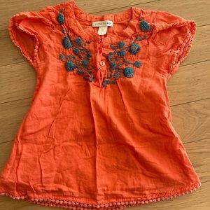 Garnet Hill Kids Melon Top size 6